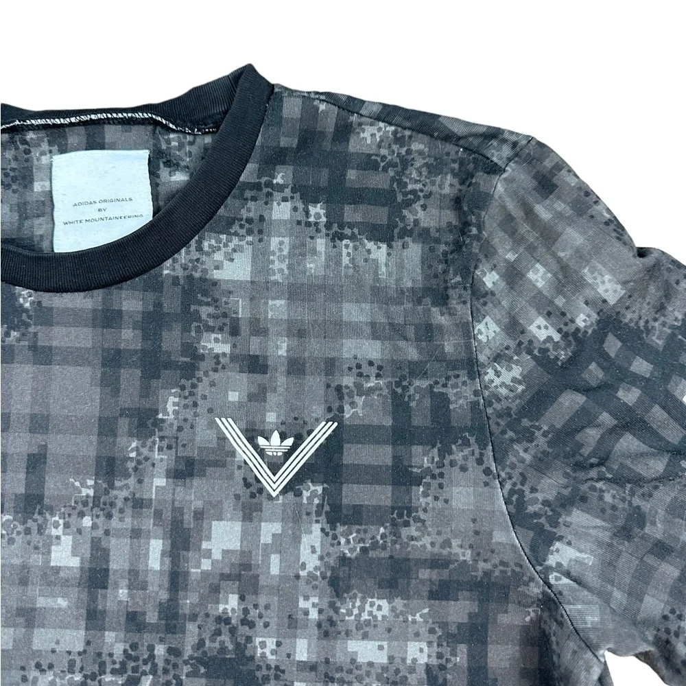 ADIDAS: White Engineering Camo Graphic T-Shirt - Size Small